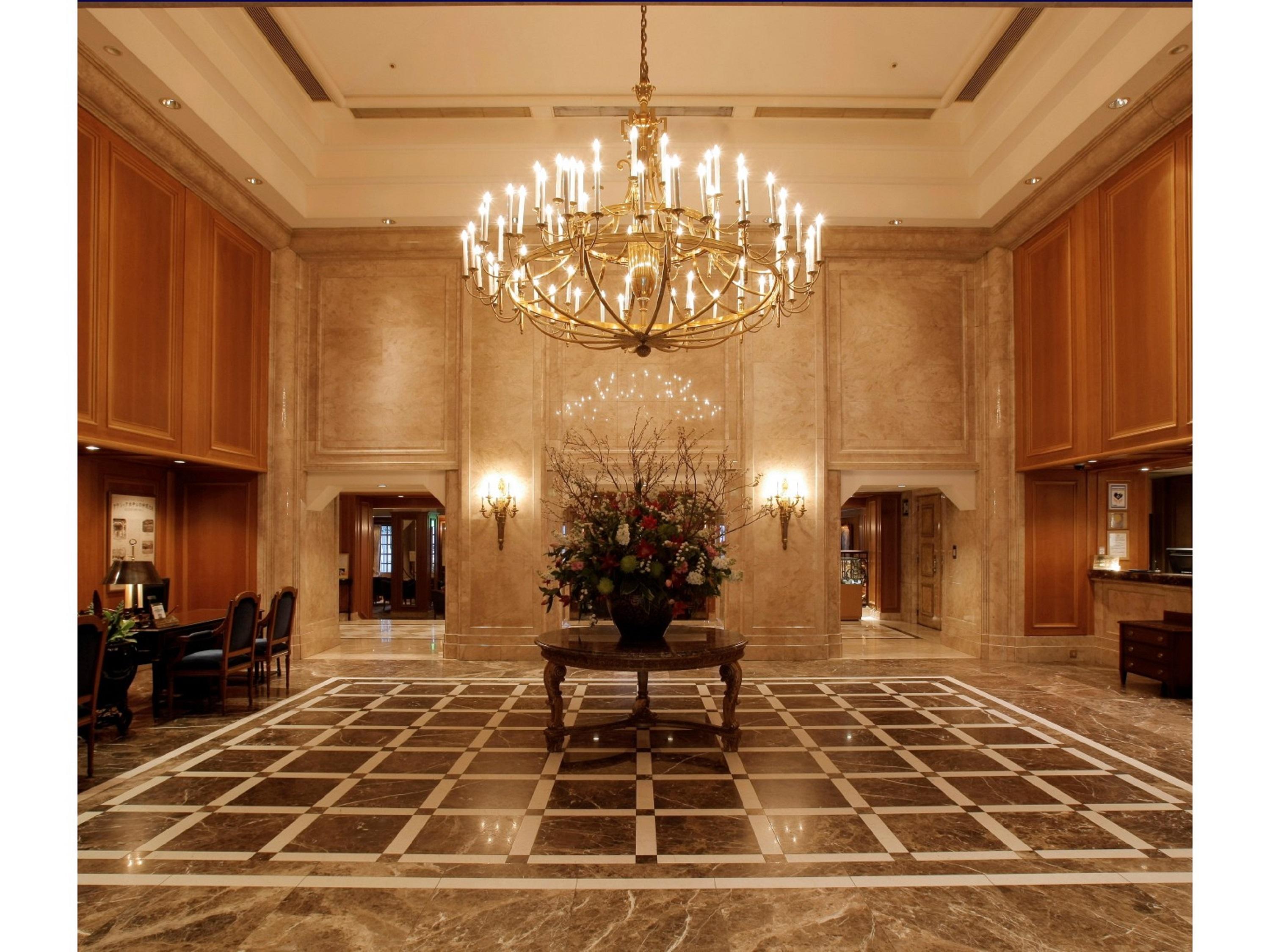 Hotel New Grand Jokohama Kültér fotó The lobby of the hotel