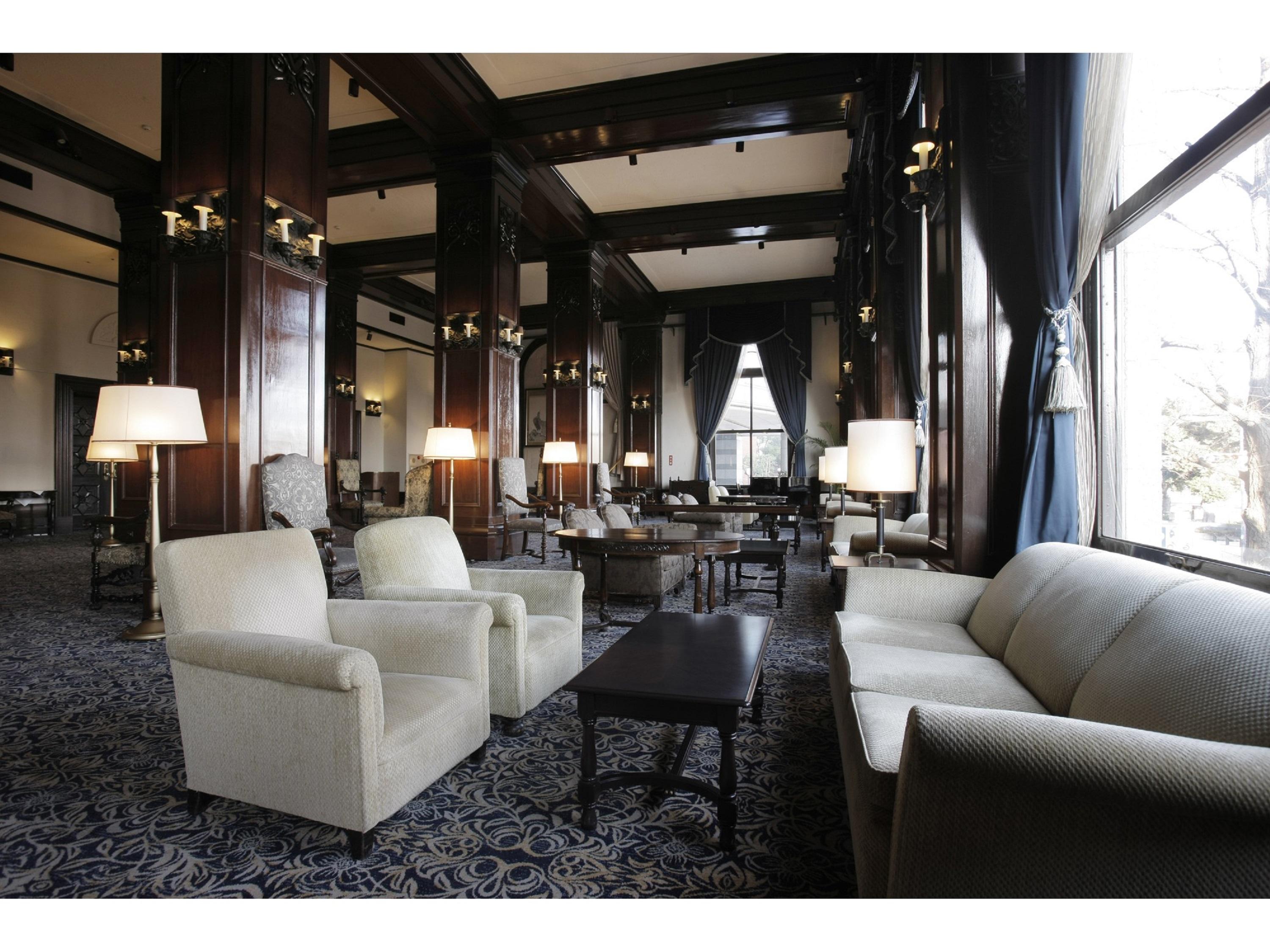 Hotel New Grand Jokohama Kültér fotó The lobby of the hotel